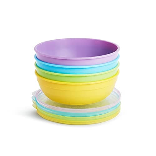 Munchkin® Love-a-Bowls™ 10 Piece Baby Feeding Set, Includes Bowls with Lids and Spoons, Multicolor preview 8