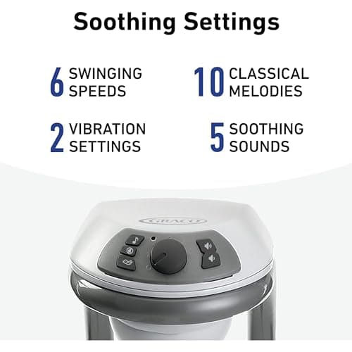 Graco DuetConnect LX Portable Baby Swing and Bouncer, Multi-Direction Baby Bouncer Seat, Multiple Swing Speeds, Redmond preview 10