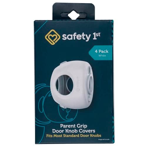 Safety 1st Parent Grip Door Knob Covers, White, One Size,4 Count (Pack of 1) (HS3260600), Packaging may vary preview 9