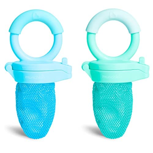 Munchkin Baby Feeder for Fresh Food and Fruit, 2 Pack, Blue/Mint preview 5