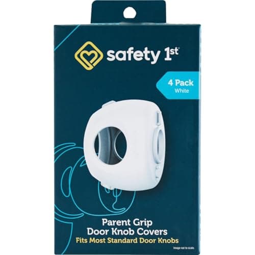 Safety 1st Parent Grip Door Knob Covers, White, One Size,4 Count (Pack of 1) (HS3260600), Packaging may vary preview 8