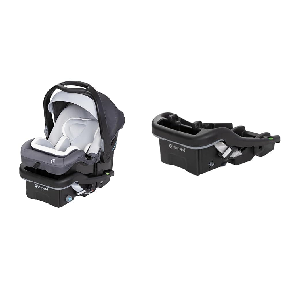 Baby Trend Secure-Lift 35 Infant Car Seat and EZ-LiftTM 35 Plus Infant Car Seat Base Bundle, Dash Grey and Black