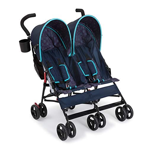 Delta Children LX Side by Side Stroller - with Recline, Storage & Compact Fold, Night Sky preview 10