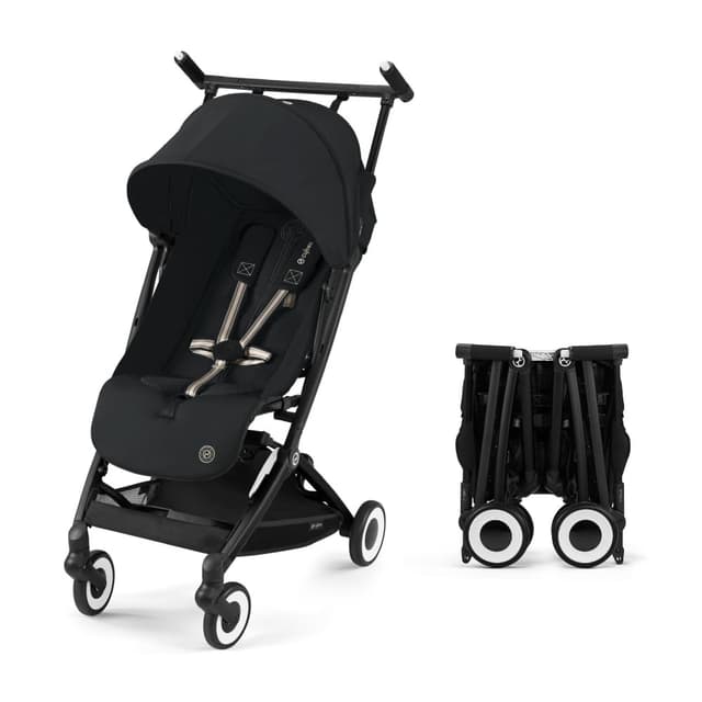 Cybex Libelle 2 Travel Baby Stroller - Lightweight Carry-On Travel Stroller for Airplane with One-Hand Recline, Compatible with CYBEX Car Seats, Magic Black preview 1
