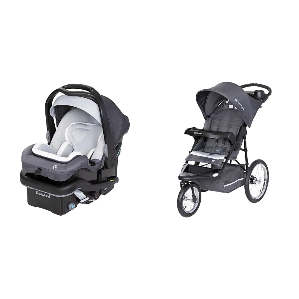 Baby Trend Secure-Lift 35 Infant Car Seat and Expedition Jogger Bundle, Dash Grey