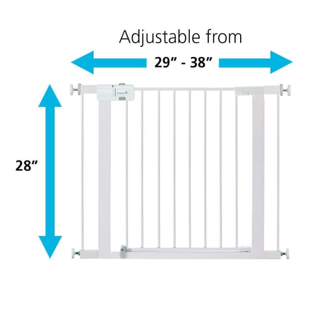 Safety 1st Easy Install 28" High Walk Thru Gate, Fits Between 29" and 38" preview 3