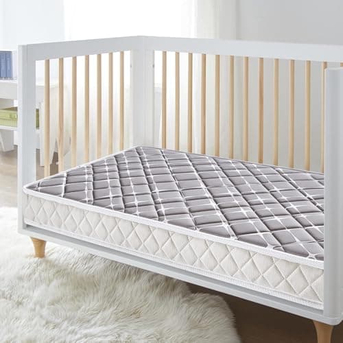Premium Hypoallergenic Baby Crib Mattress and Toddler Mattress - 52" x 27.6" x 5" - Breathable - Firm Soft - Fits Standard Cribs and Toddler Beds preview 8