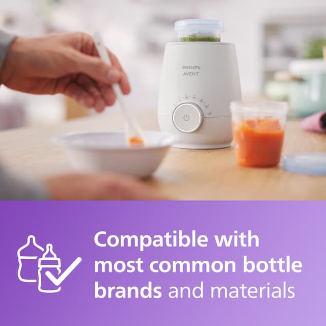 Philips Avent Premium Fast Bottle Warmer, with Smart Temperature Control, Water Bath Technology, Automatic Shut-Off, Model SCF358 preview 7