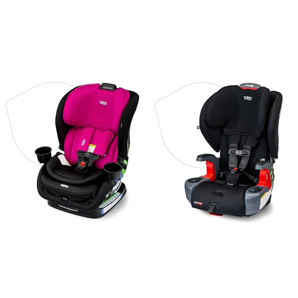 Britax 2-in-1 Convertible & Grow with You ClickTight Car Seats, Rear/Forward Facing Harness & Belt-Positioning Booster