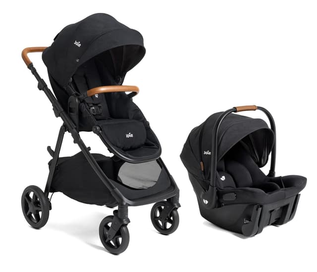 Joie Ginger and Mint Latch Travel System – 4-in-1 Travel System with Base-Free Infant Car Seat & Stroller, Built-in Latch for Easy Install and an Included All-Terrain Stroller (Shale Dark) preview 1