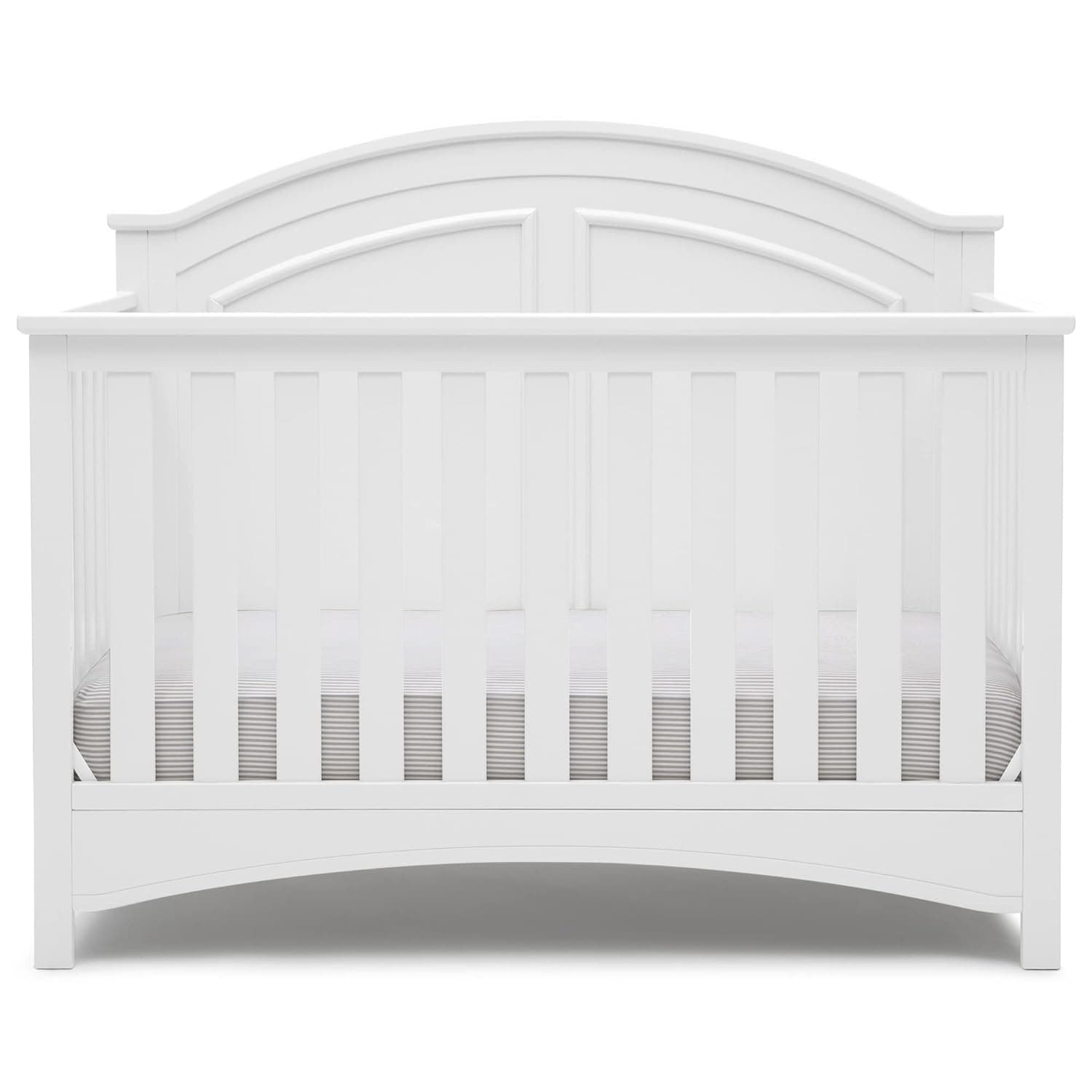 Delta Children Perry 6-in-1 Convertible Crib - Greenguard Gold Certified, Bianca White