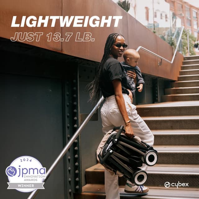 Cybex Libelle 2 Travel Baby Stroller - Lightweight Carry-On Travel Stroller for Airplane with One-Hand Recline, Compatible with CYBEX Car Seats, Magic Black preview 7