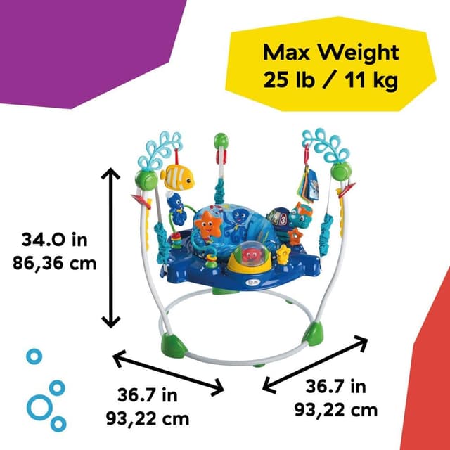 Baby Einstein Neptune's Ocean Discovery Activity Jumper, Ages 6 months +, Max weight 25 lbs., Unisex preview 7