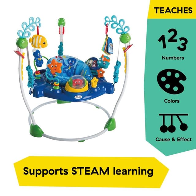 Baby Einstein Neptune's Ocean Discovery Activity Jumper, Ages 6 months +, Max weight 25 lbs., Unisex preview 3