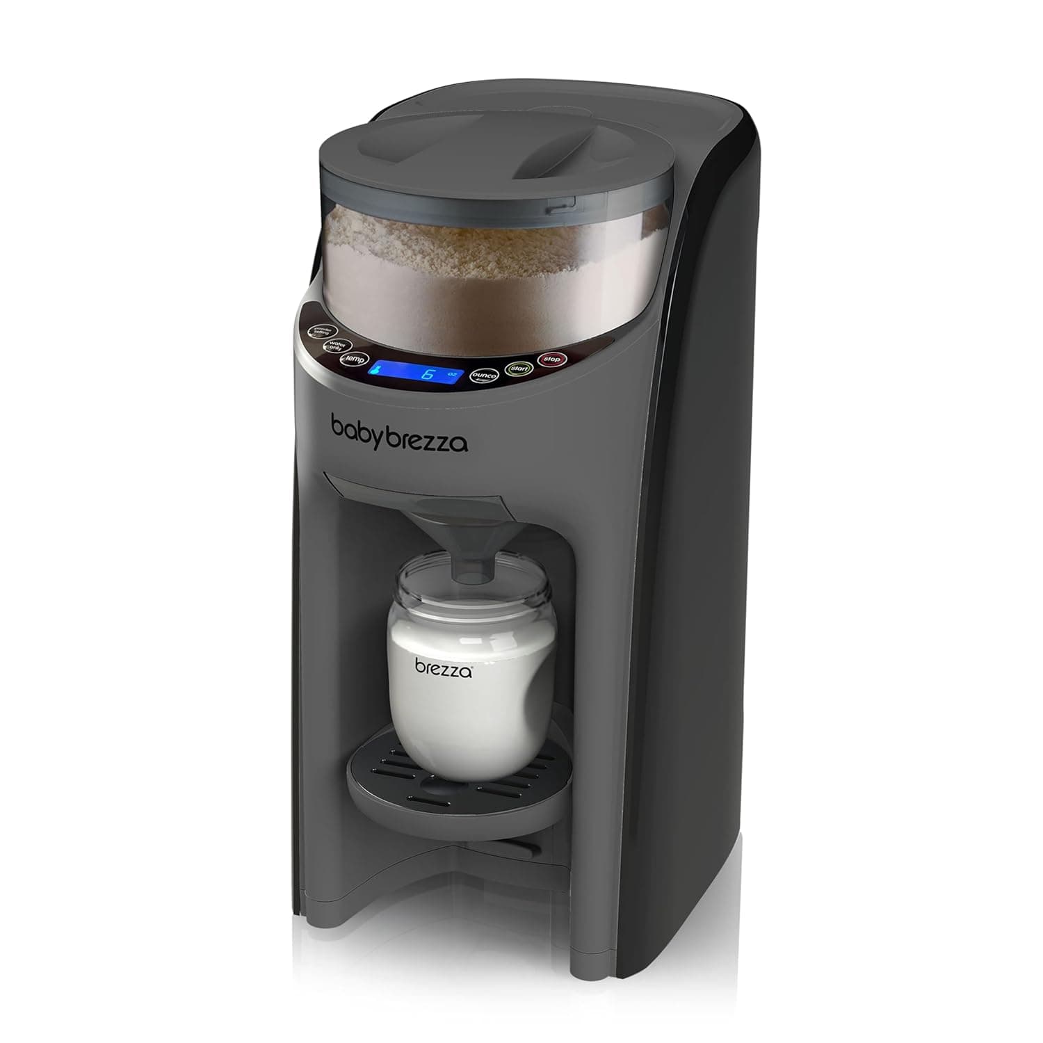 Baby Brezza Formula Pro Advanced Formula Dispenser Machine - Automatically Mix a Warm Formula Bottle Instantly - Easily Make Bottle with Automatic Powder Blending, Charcoal
