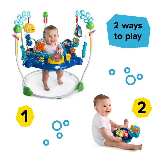 Baby Einstein Neptune's Ocean Discovery Activity Jumper, Ages 6 months +, Max weight 25 lbs., Unisex preview 2