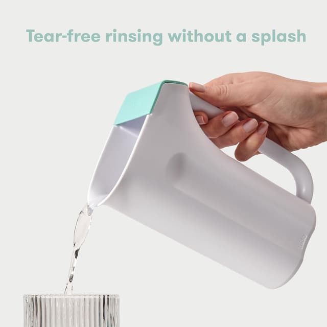 Frida Baby Control The Flow Bath Rinse Cup | Rinser Cup to Wash Hair + Body | Rinser Cup for Bath Time with Easy Grip Handle + Removable Rain Shower preview 2