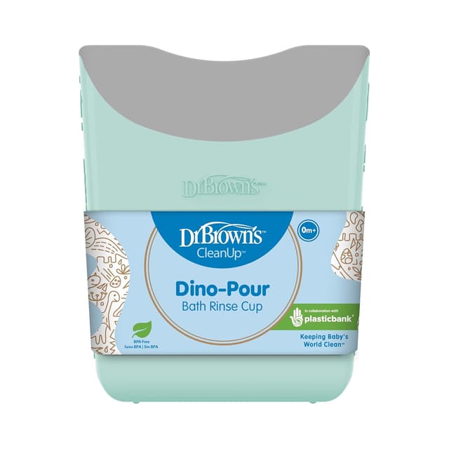 Dr. Brown's CleanUp Dino-Pour Baby Bath Rinse Cup, Tear-Free Rinsing for Babies and Toddlers, BPA Free preview 8