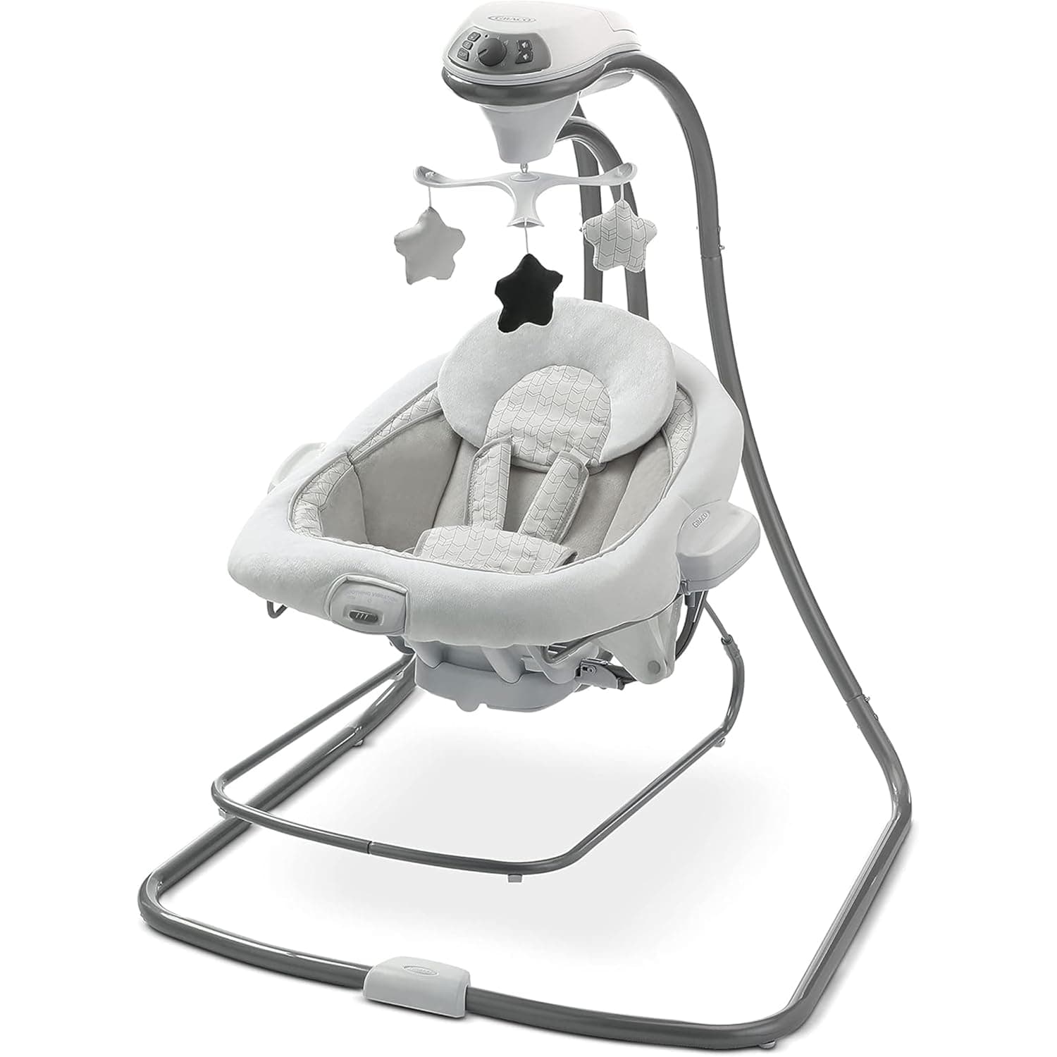Graco DuetConnect LX Portable Baby Swing and Bouncer, Multi-Direction Baby Bouncer Seat, Multiple Swing Speeds, Redmond