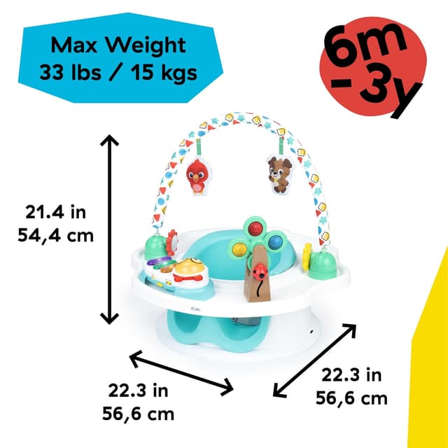 Baby Einstein SuperSeat Touch of Tunes 3-in-1 Activity Seat, with Music & Lights, Ages 6 Months and Up preview 6