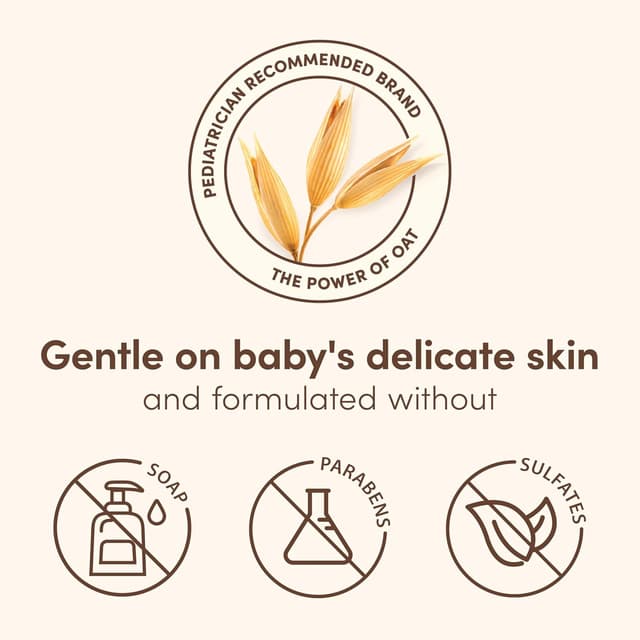 Aveeno Baby Bathtime Solutions Baby & Me Gift Set with Baby Wash & Shampoo, Calming Baby Bath, Baby Daily Moisturizing Lotion & Stress Relief Body Wash for Mom, Oatmeal, 4 Items preview 7