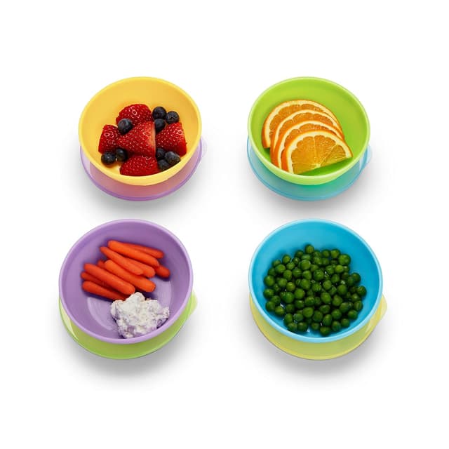 Munchkin® Love-a-Bowls™ 10 Piece Baby Feeding Set, Includes Bowls with Lids and Spoons, Multicolor preview 5