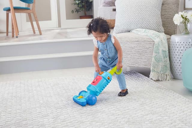 Fisher-Price Toddler Toy Laugh & Learn Light-Up Learning Vacuum Musical Push Along for Pretend Play Infants Ages 1+ Years​ preview 3