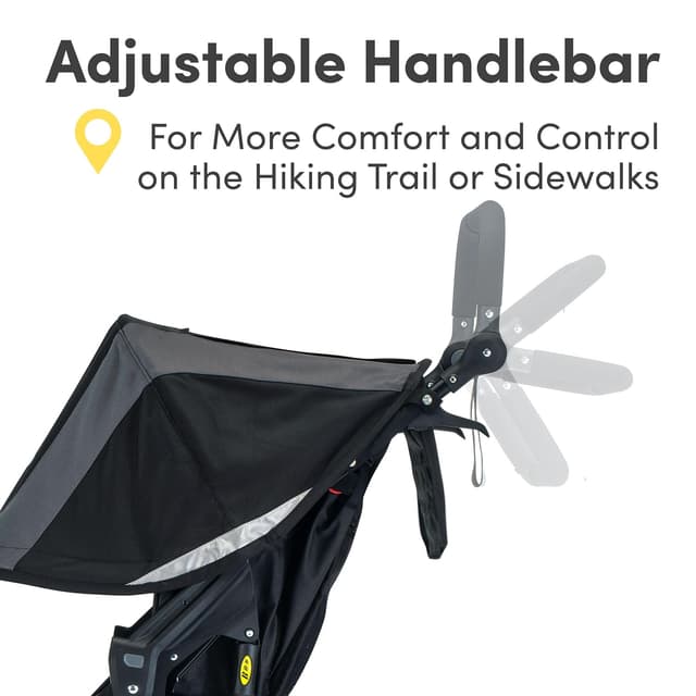 BOB Gear Revolution Flex 3.0 Jogging Stroller, Graphite Black preview 6