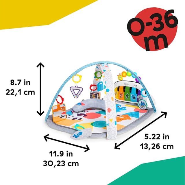 Baby Einstein 4-in-1 Kickin' Tunes Music and Language Play Gym and Piano Tummy Time Activity Mat preview 7