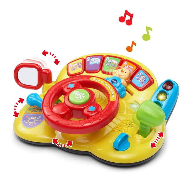 VTech Turn and Learn Driver (Frustration Free Packaging), Yellow preview 2