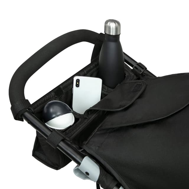 Delta Children Apollo Jogging Stroller - Shock Absorbing Frame with Large Canopy & Recline - Car Seat Compatible, Black preview 7