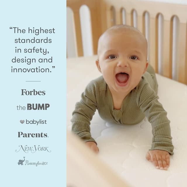 Newton Baby Crib Mattress and Toddler Bed - Ultra-Breathable Proven to Reduce Suffocation Risk, Washable Core & Cover, All-Stages, Infant to Toddler, Deluxe 5.5" Thick - White preview 4