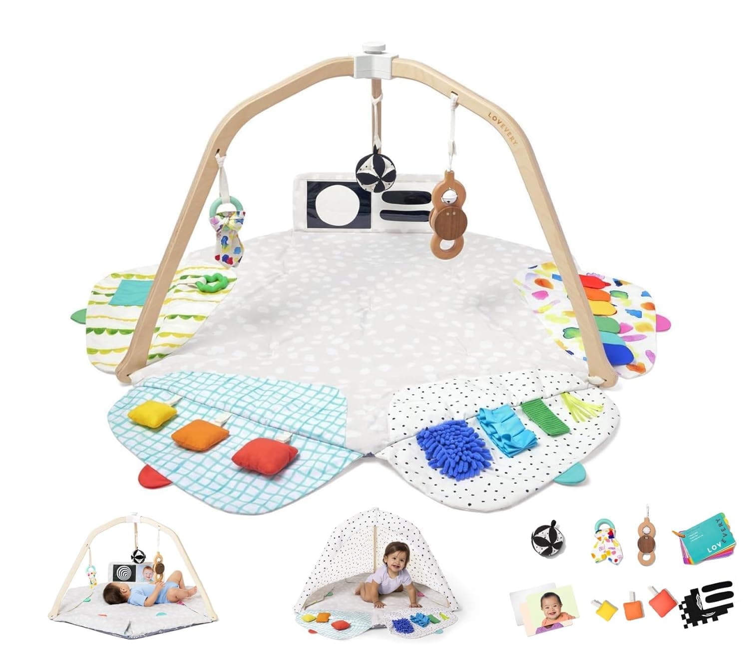Lovevery The Play Gym | Award Winning For Baby , Stage-Based Developmental Activity Gym & Play Mat for Baby to Toddler