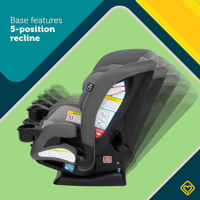 Safety 1st Everslim DLX Slim Convertible Car Seat– A 4-in-1 Convertible Child Safety Car Seats; Baby Car Seats for 5-100 lbs, High Street preview 6