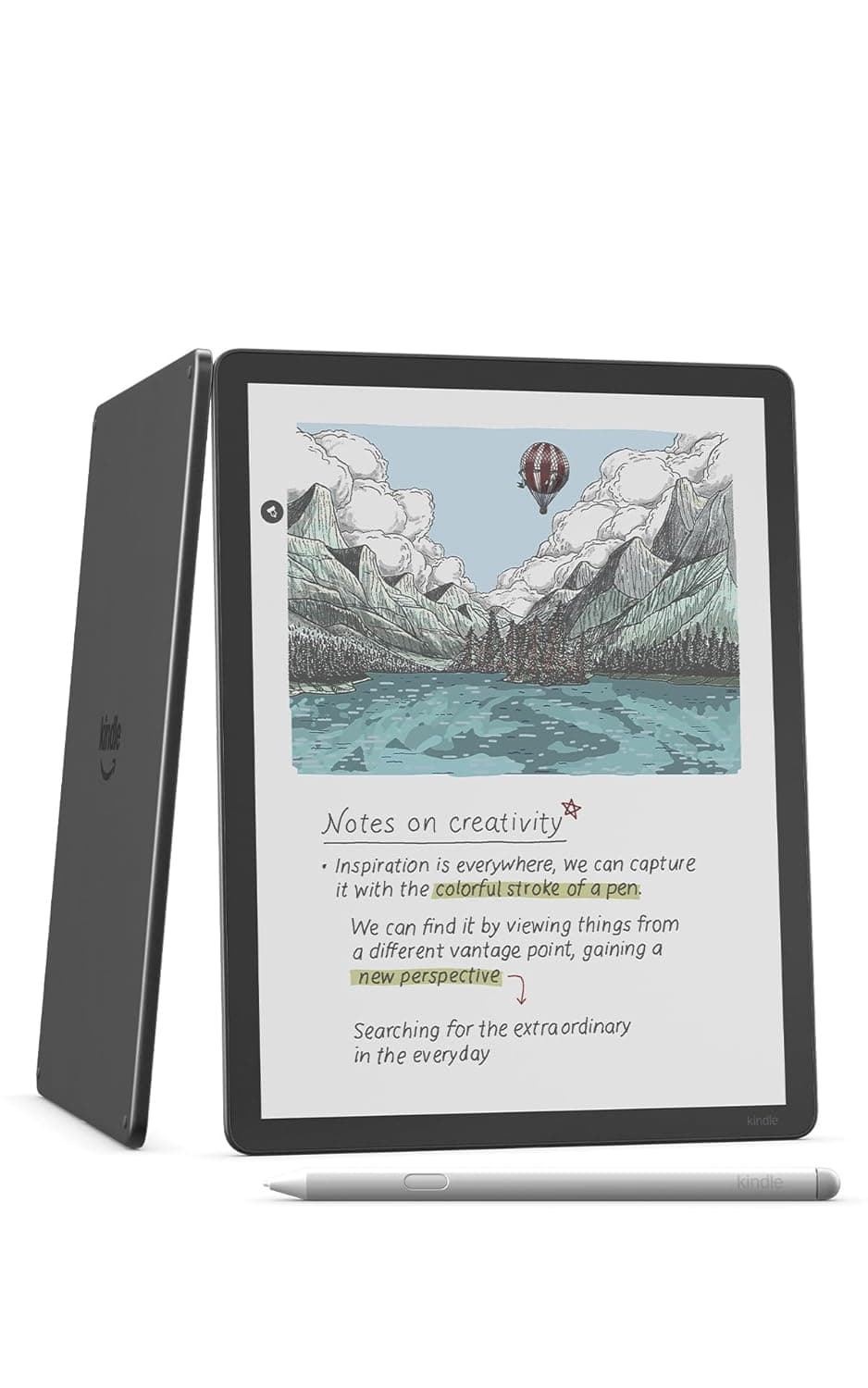 Amazon Kindle Scribe Colorsoft 64GB (newest model) — 11” paper-like color display with front light — Thin, light, powerful — Write in notebooks, documents, and books. Includes Premium Pen - Graphite