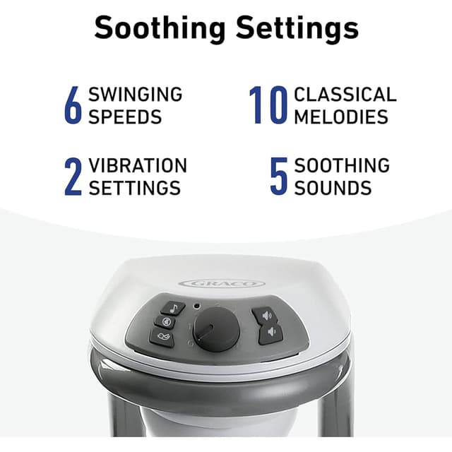 Graco DuetConnect LX Portable Baby Swing and Bouncer, Multi-Direction Baby Bouncer Seat, Multiple Swing Speeds, Redmond preview 3