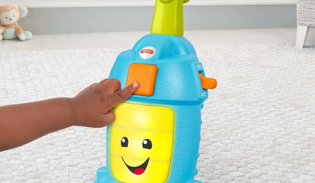 Fisher-Price Toddler Toy Laugh & Learn Light-Up Learning Vacuum Musical Push Along for Pretend Play Infants Ages 1+ Years​ preview 4