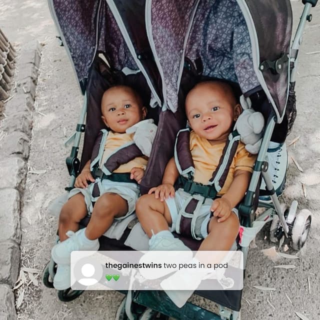 Delta Children LX Side by Side Stroller - with Recline, Storage & Compact Fold, Night Sky preview 5