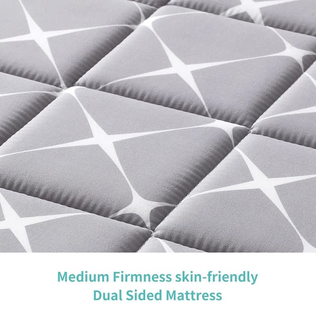 Premium Hypoallergenic Baby Crib Mattress and Toddler Mattress - 52" x 27.6" x 5" - Breathable - Firm Soft - Fits Standard Cribs and Toddler Beds preview 3