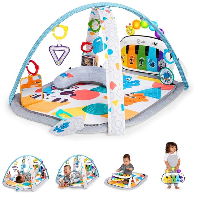 Baby Einstein 4-in-1 Kickin' Tunes Music and Language Play Gym and Piano Tummy Time Activity Mat preview 1