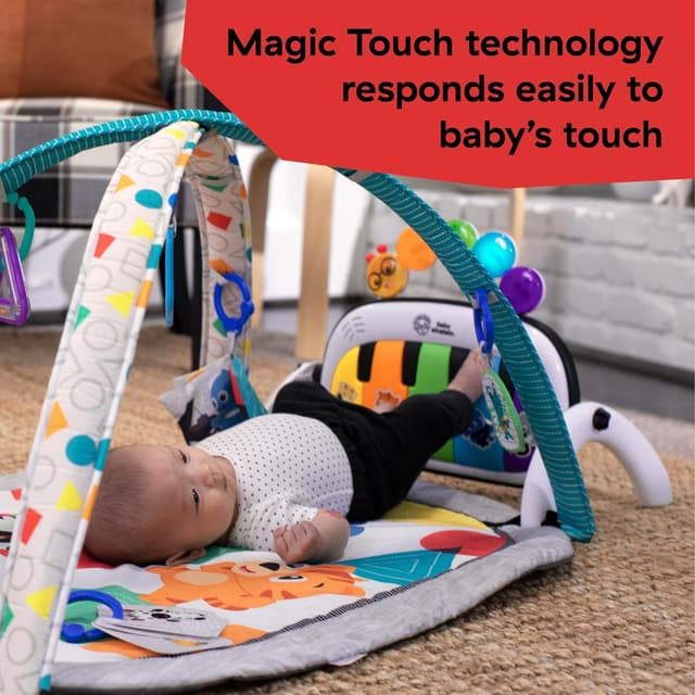 Baby Einstein 4-in-1 Kickin' Tunes Music and Language Play Gym and Piano Tummy Time Activity Mat preview 9