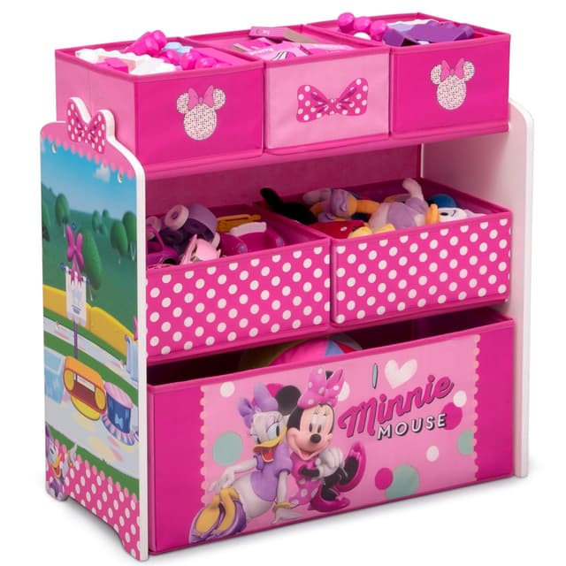 Delta Children Disney Minnie Mouse 6 Bin Design and Store Toy Organizer preview 7