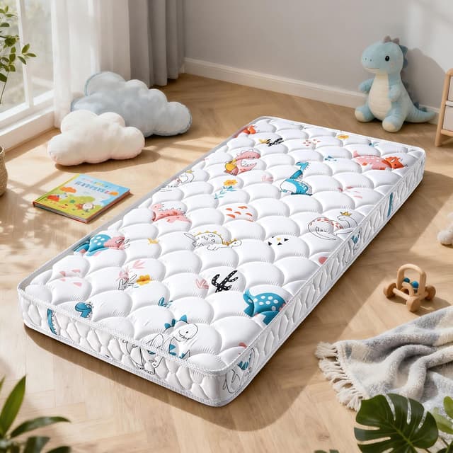 Premium 5" Crib Mattress and Toddler Mattress, Dual-Sided and Firm, Hypoallergenic Crib Mattress, Fits Standard Crib and Toddler Bed preview 2