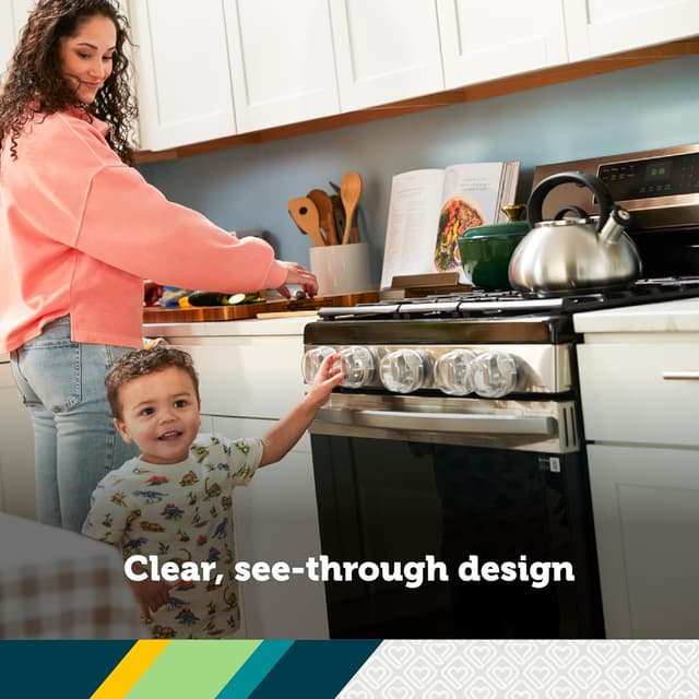 Safety 1st Child Proof Clear View Stove Knob Covers (Set of 5) preview 3