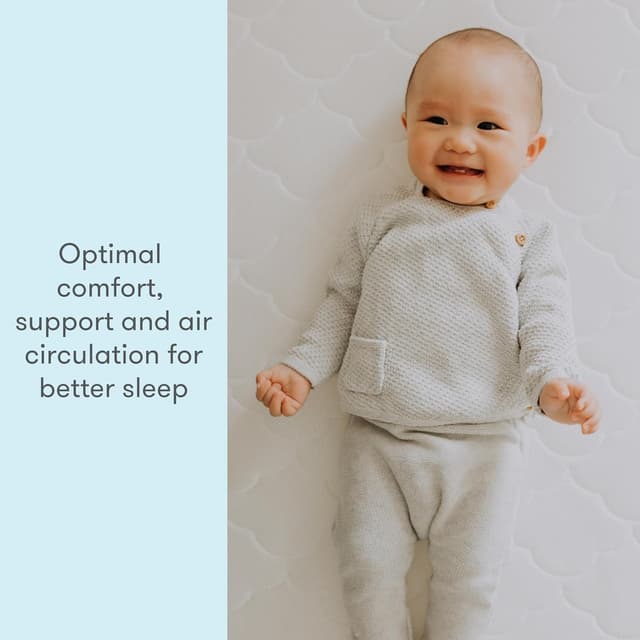 Newton Baby Crib Mattress and Toddler Bed - Ultra-Breathable Proven to Reduce Suffocation Risk, Washable Core & Cover, All-Stages, Infant to Toddler, Deluxe 5.5" Thick - White preview 7