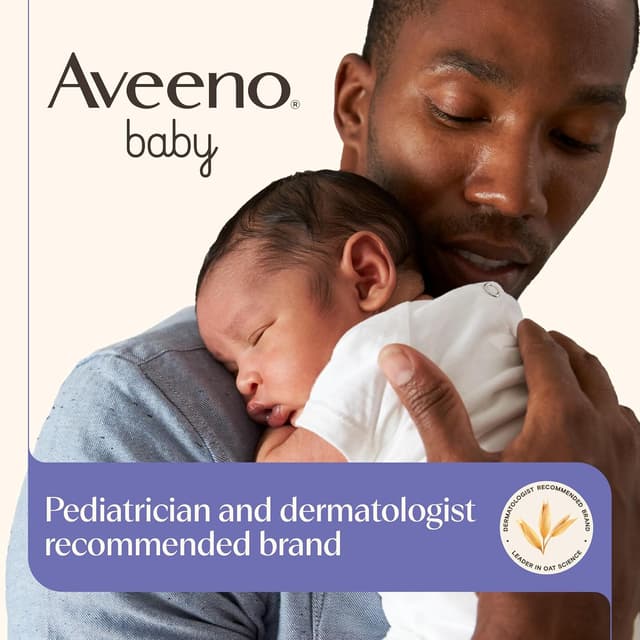 Aveeno Baby Bathtime Solutions Baby & Me Gift Set with Baby Wash & Shampoo, Calming Baby Bath, Baby Daily Moisturizing Lotion & Stress Relief Body Wash for Mom, Oatmeal, 4 Items preview 5