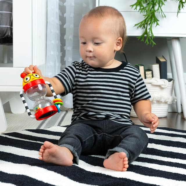 Baby Einstein Cal’s Sensory Shake-up Developmental Activity Rattle Toy, BPA Free, for Infants Ages 3 Months and up preview 4