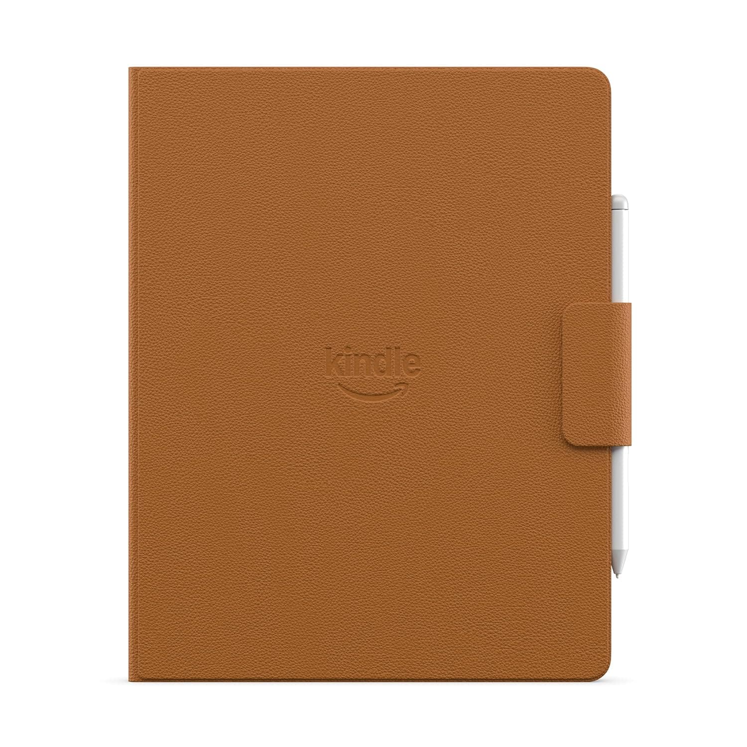 Introducing All-New Amazon Kindle Scribe Executive Folio Cover with Magnetic Attach, Sleek Protective Case - Premium Leather