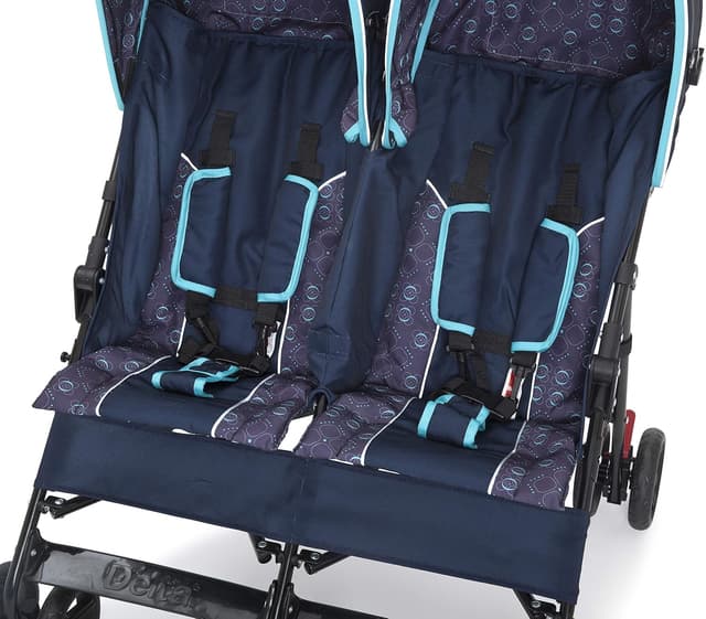 Delta Children LX Side by Side Stroller - with Recline, Storage & Compact Fold, Night Sky preview 8